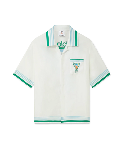 Metaphysical Tennis Icon Short Sleeve Silk Shirt — image 1