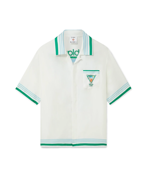 Metaphysical Tennis Icon Short Sleeve Silk Shirt — image 1