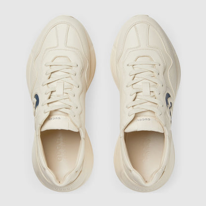 Baskets En Cuir Rhyton Avec Logo Gucci Pour Homme - Luxery Shop