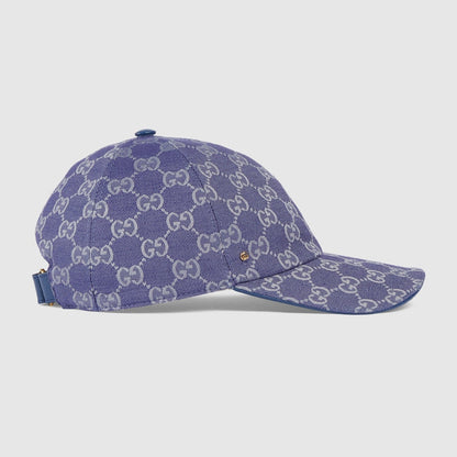 CASQUETTE EN TOILE GG Bleu gris — image 4