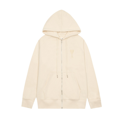 Veste Ami Paris Beige Cœur Beige — image 1