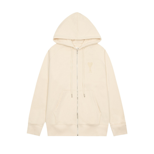 Veste Ami Paris Beige Cœur Beige — image 1
