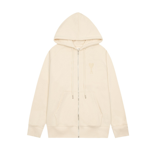 Veste Ami Paris Beige Cœur Beige — image 1
