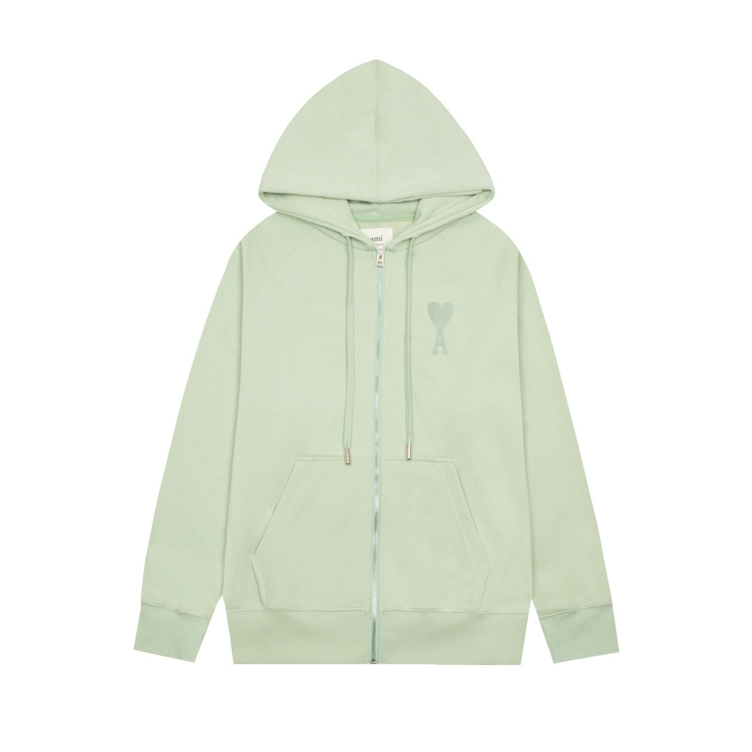 Veste Ami Paris Vert Cœur Vert — image 1
