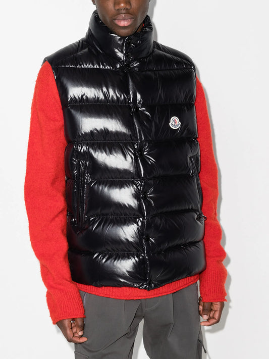 Moncler gilet matelassé Tibb à patch logo – photo 1
