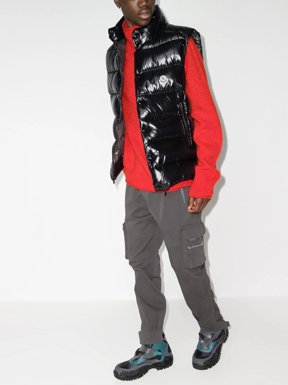 Moncler gilet matelassé Tibb à patch logo – photo 3