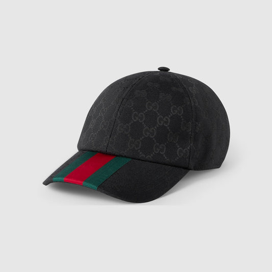 CASQUETTE DE BASE-BALL EN TOILE GG D'ORIGINE NOIR — image 1