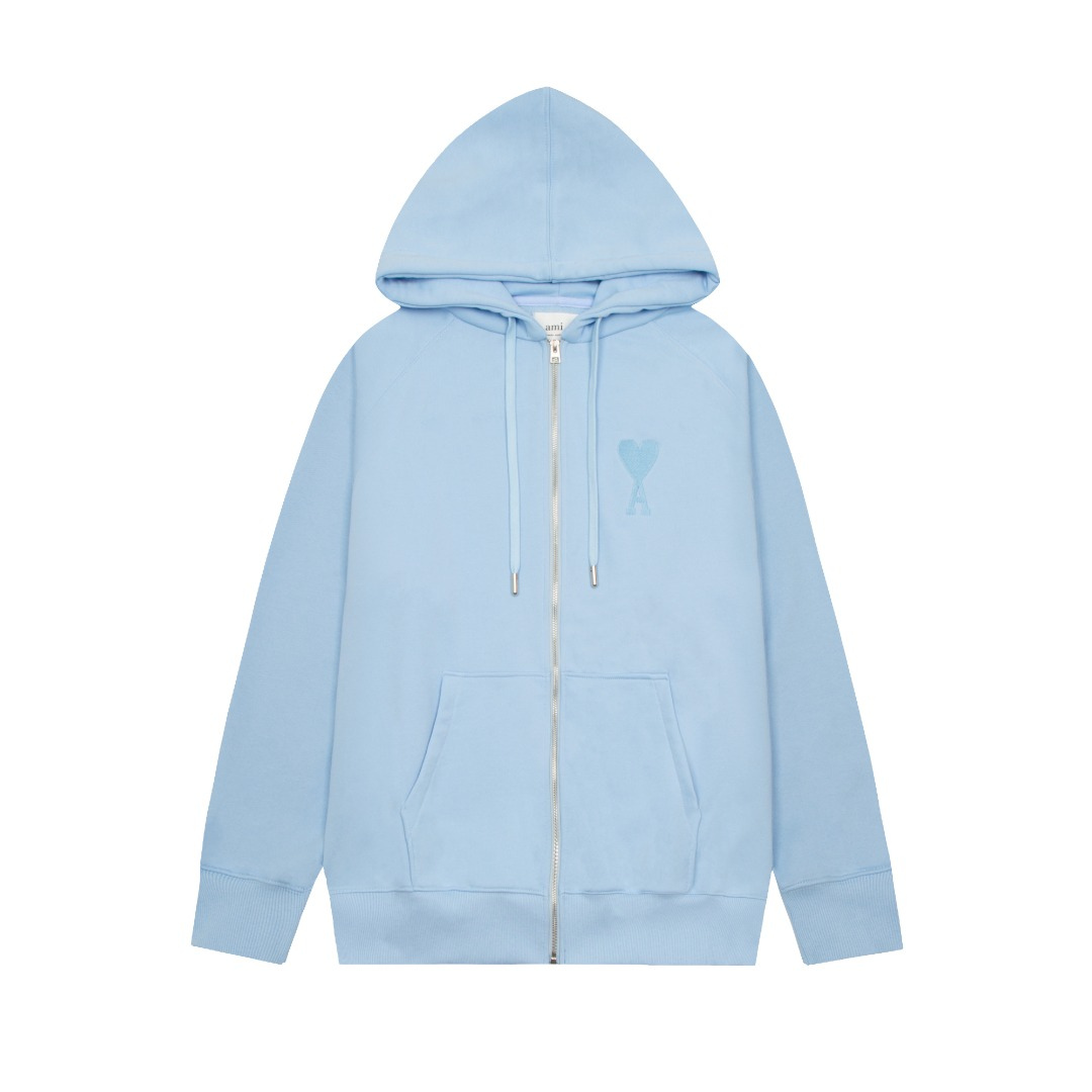 Veste Ami Paris Bleu Cœur Bleu — image 1