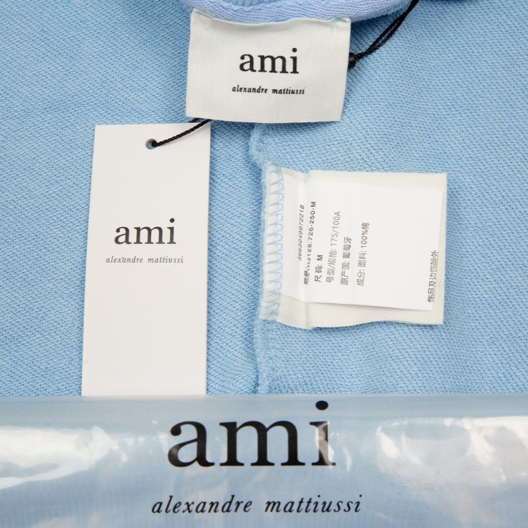 Veste Ami Paris Bleu Cœur Bleu — image 6