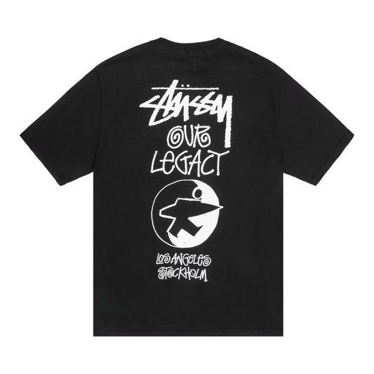 Stussy x Our Legacy Ol Surfman Pigment Dyed Tee Black — image 1