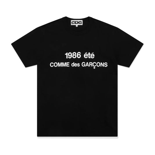 Comme des Garçons T-shirt "Été 1986" Black — image 1