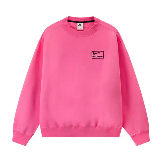 Stussy x Nike Fleece Crew Lotus Pink — image 1