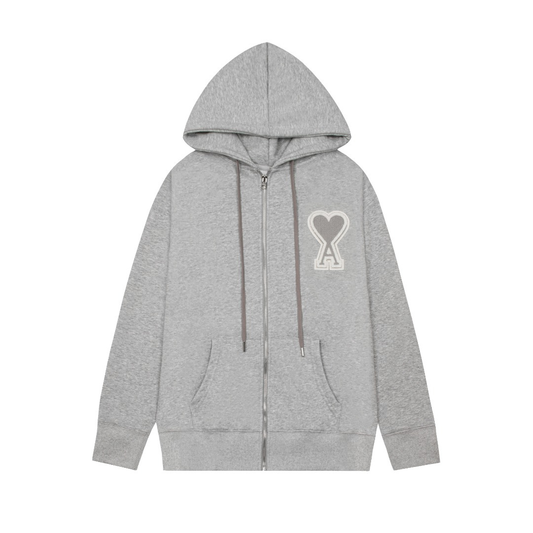 Veste Ami Paris Gris Cœur Gris — image 1
