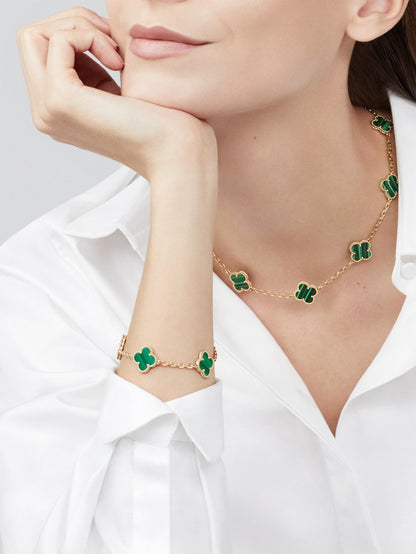 Van Cleef Vintage Alhambra 5 motifs Malachite — image 4