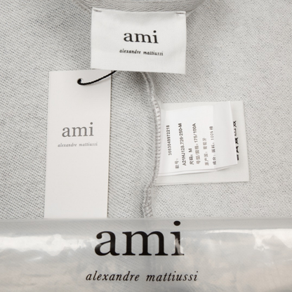 Veste Ami Paris Gris Cœur Gris — image 7