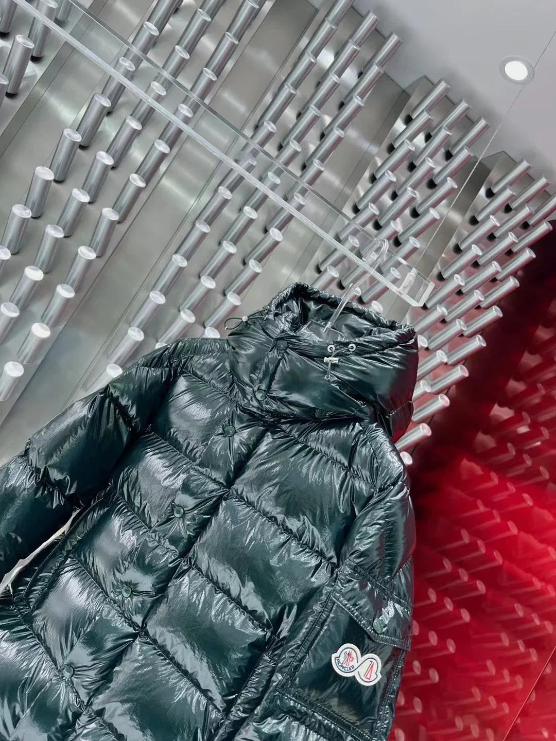 Moncler Maya 70e anniversaire édition spéciale Vert Foncé Brillant – photo 2