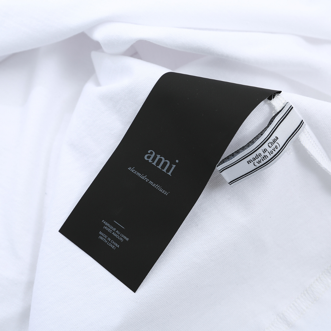 T-shirt Ami Paris Blanc Coeur Rouge — image 3
