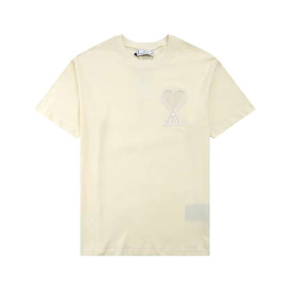 T-shirt Ami Paris Beige Coeur Beige — image 1