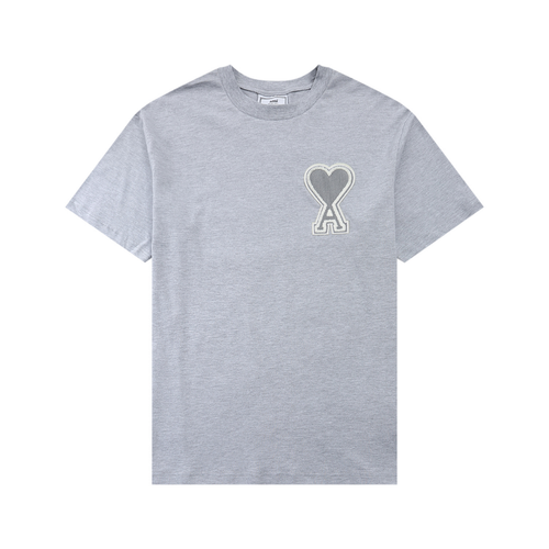 T-shirt Ami Paris Gris Coeur Gris — image 1