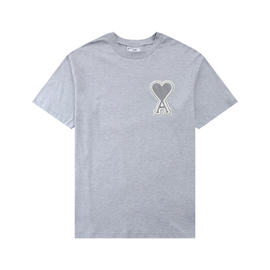 T-shirt Ami Paris Gris Coeur Gris — image 1