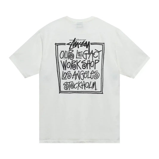 Stussy x Our Legacy Frame Pigment Dyed Tee Natural — image 1