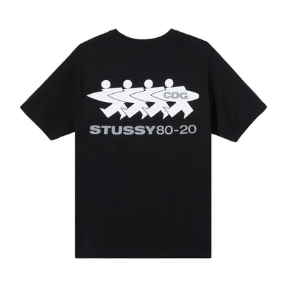 Stussy x Comme des Garçons Surfman T-Shirt Black — image 2