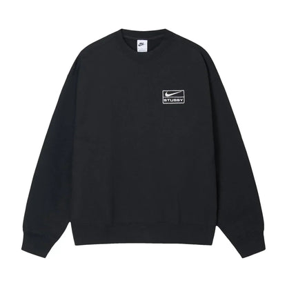 Stussy x Nike Fleece Crew Black — image 1