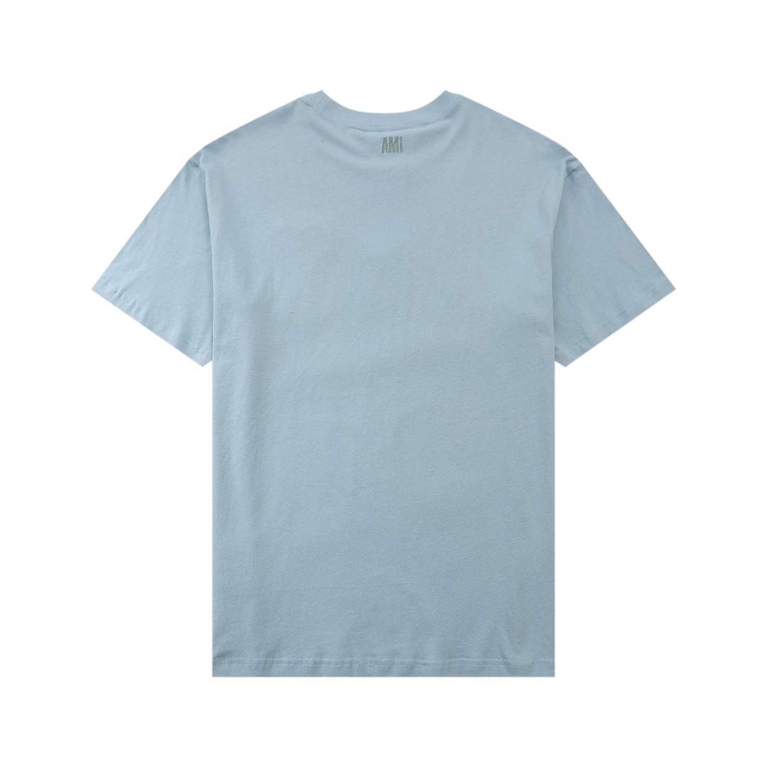 T-shirt Ami Paris Bleu Coeur Bleu — image 2