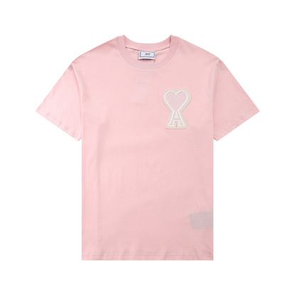 T-shirt Ami Paris Rose Coeur Rose — image 1