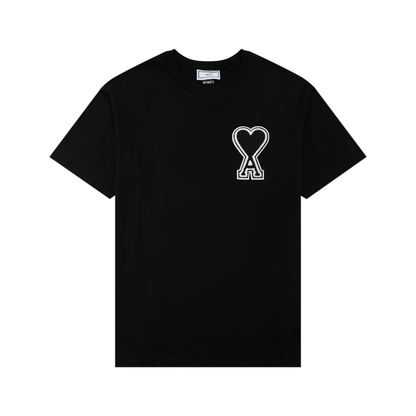 T-shirt Ami Paris Noir Coeur Noir — image 1
