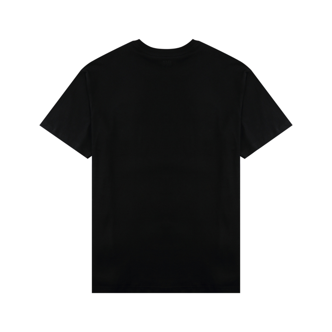 T-shirt Ami Paris Noir Coeur Noir — image 2