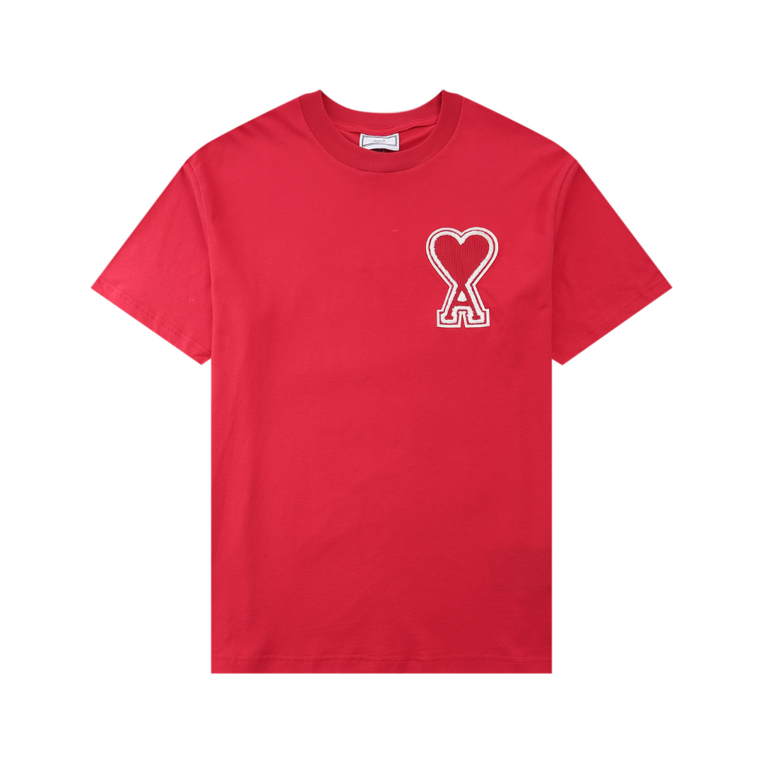 T-shirt Ami Paris Rouge Coeur Rouge — image 1