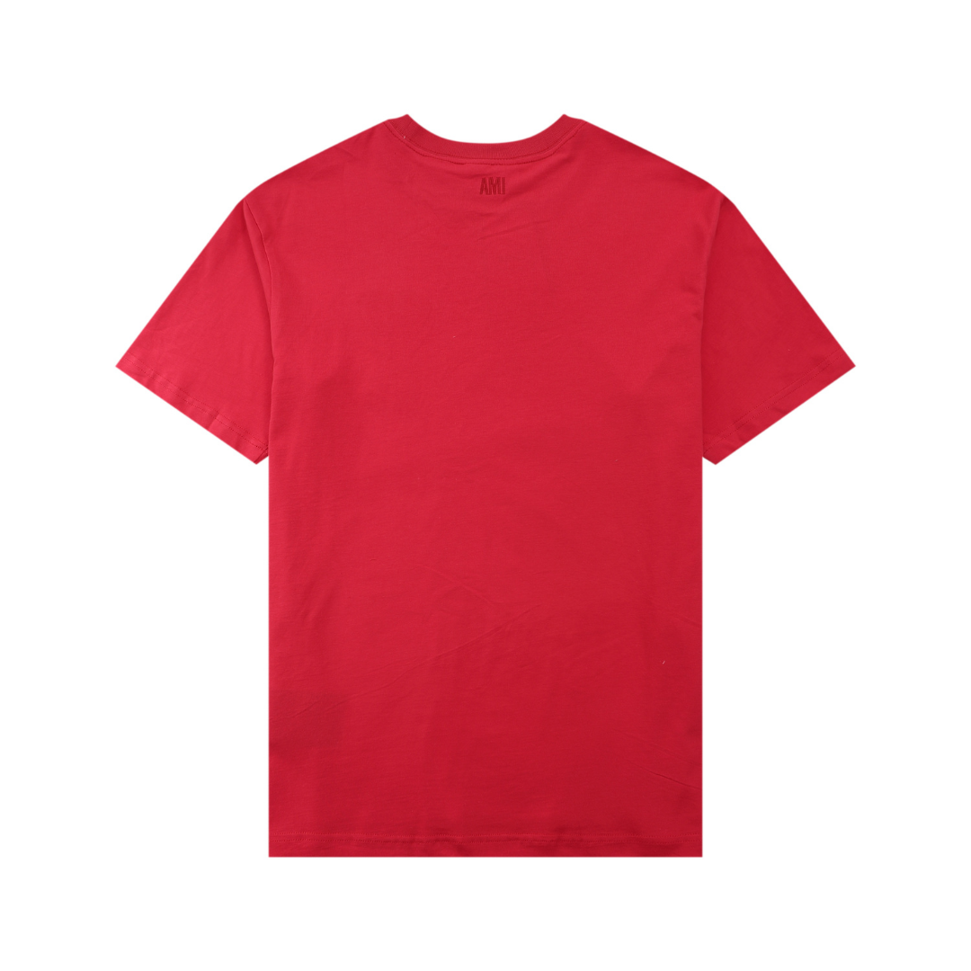 T-shirt Ami Paris Rouge Coeur Rouge — image 2