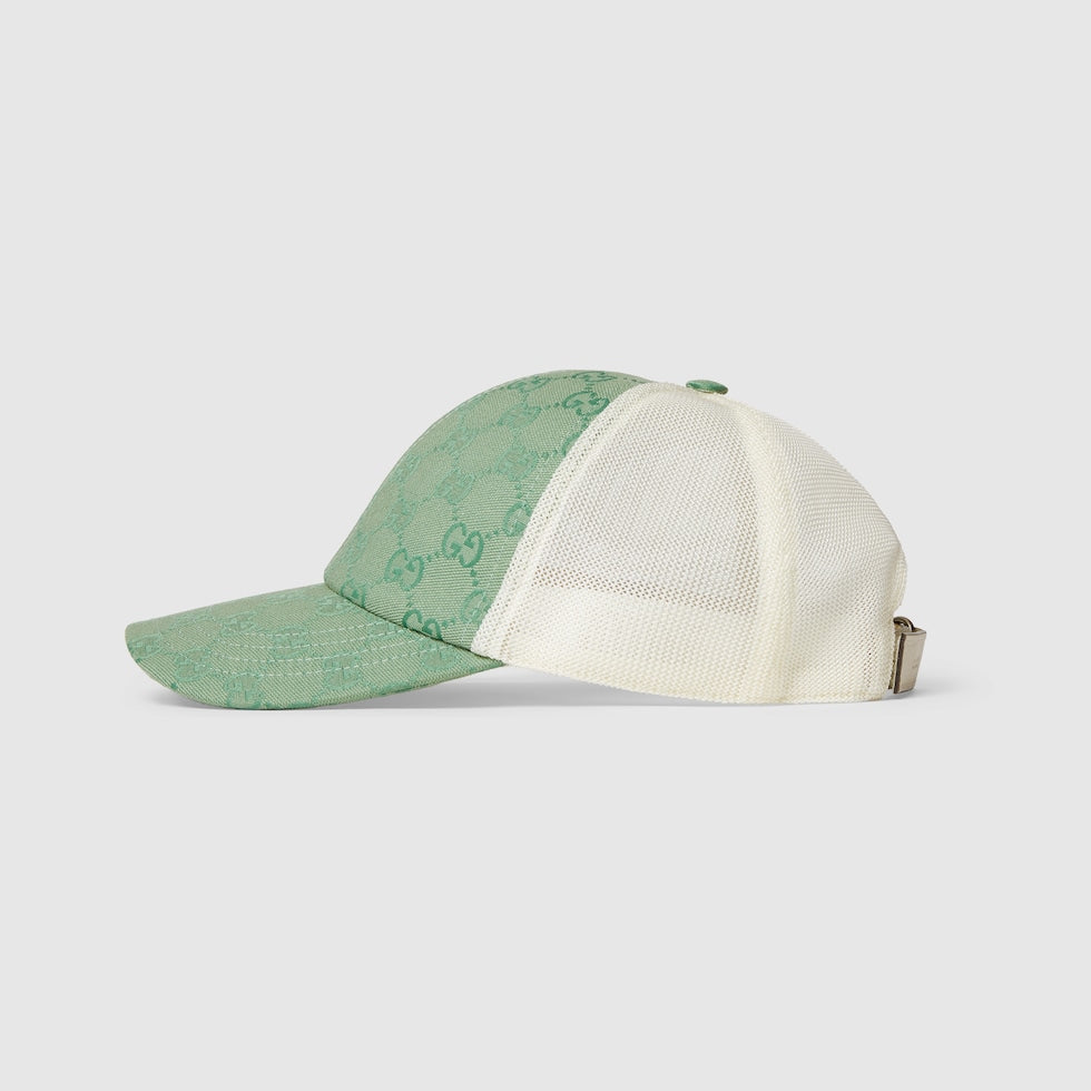 CASQUETTE EN TOILE ORIGINAL GG VERT BLANC — image 2