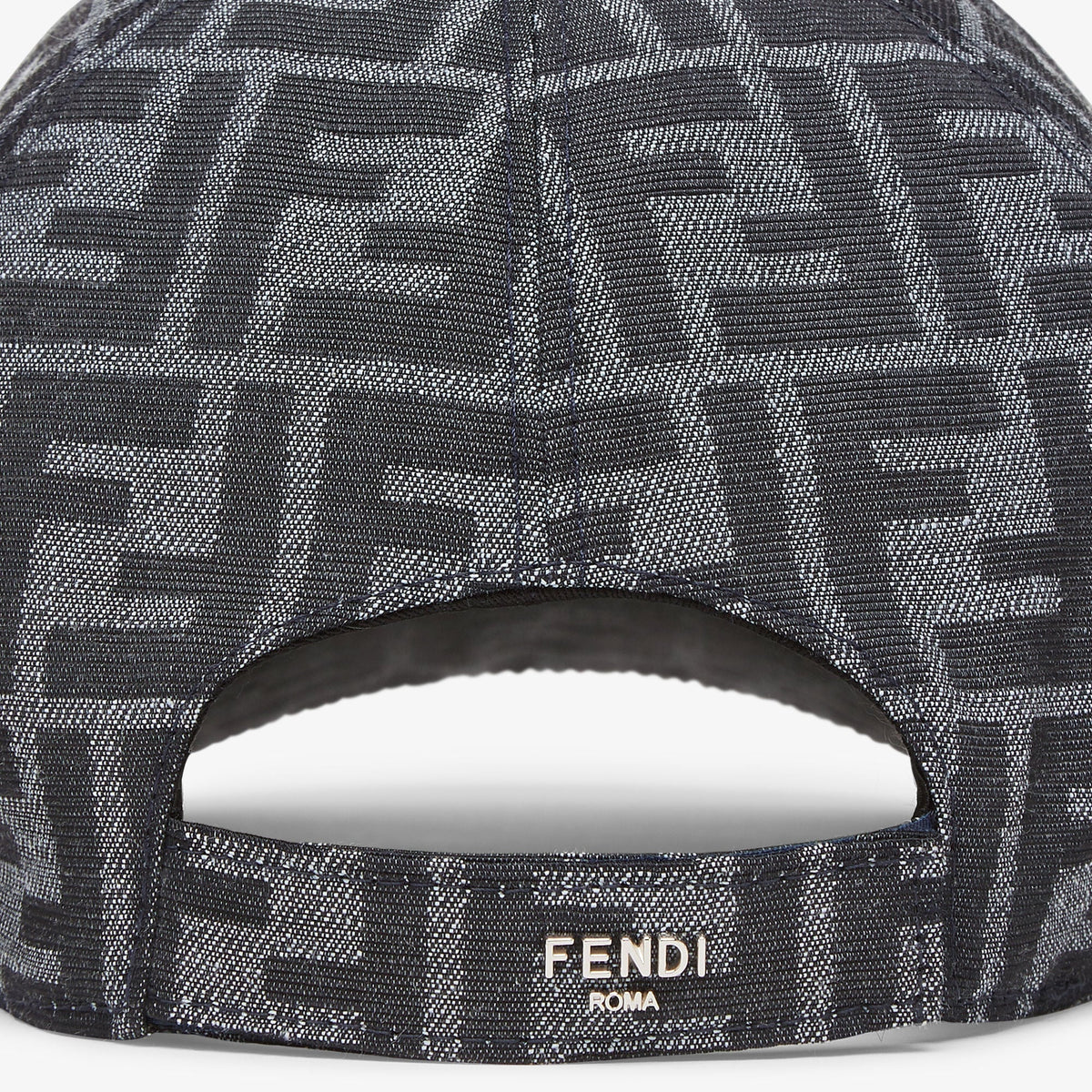 Casquette de baseball en tissu jacquard FF bleu — image 2