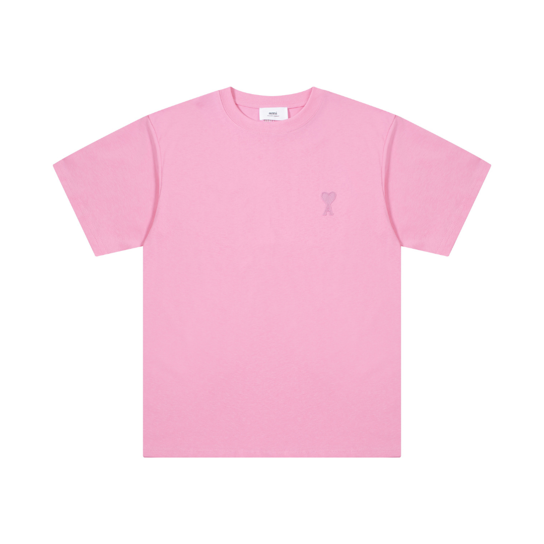 T-shirt Ami Paris Rose Coeur Rose Little — image 1