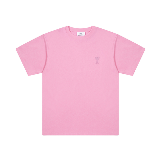 T-shirt Ami Paris Rose Coeur Rose Little — image 1