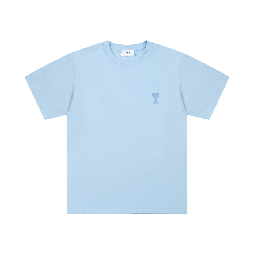 T-shirt Ami Paris Bleu Coeur Bleu Little — image 1