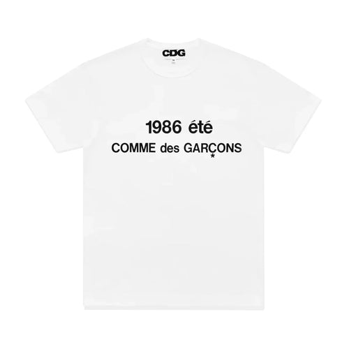 Comme des Garçons T-shirt "Été 1986" White — image 1