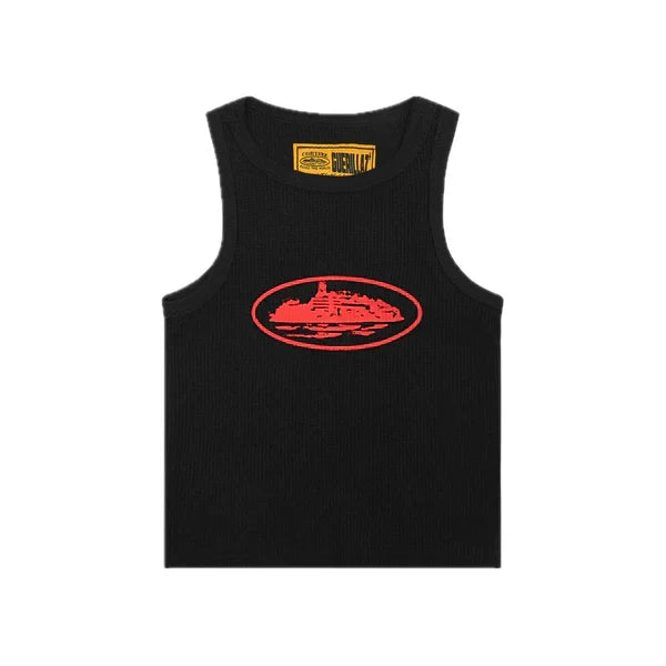 Corteiz Alcatraz Tank Top Black/Red — image 1