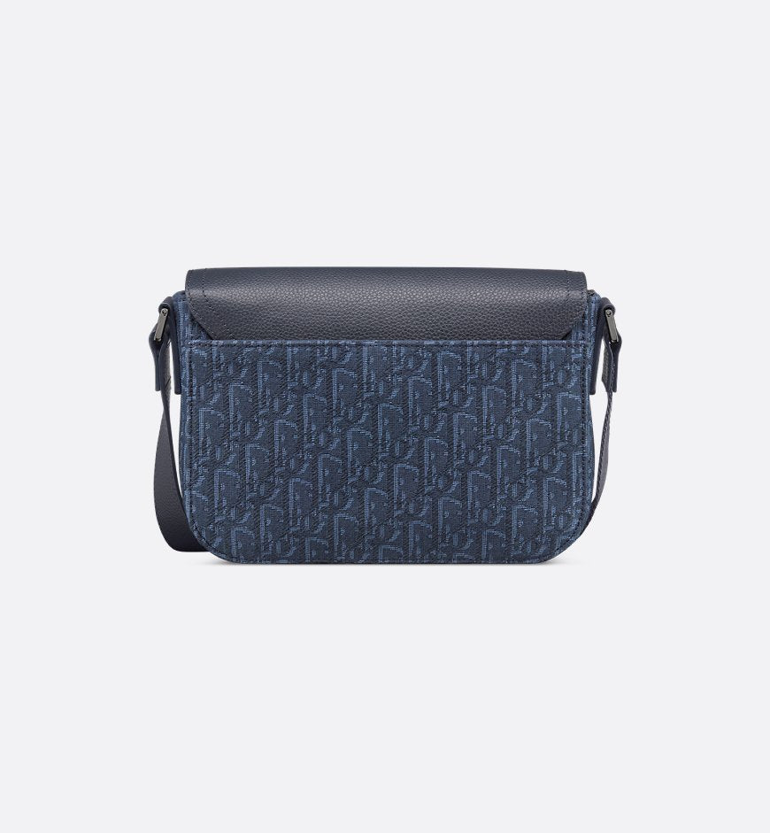 Sac Messenger à rabat Saddle Small bleu marine Dior — image 2