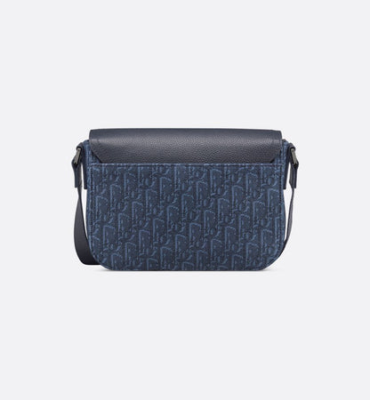 Sac Messenger à rabat Saddle Small bleu marine Dior — image 2