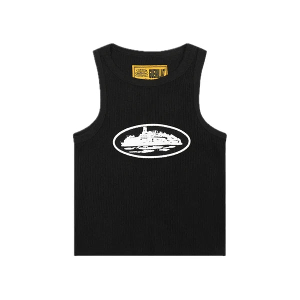 Corteiz Alcatraz Tank Top Black/White — image 1