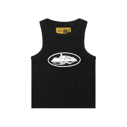 Corteiz Alcatraz Tank Top Black/White — image 1