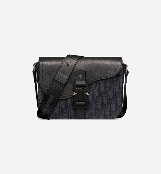 Sac Messenger à rabat Saddle Small Noir Dior — image 1