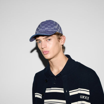 CASQUETTE EN TOILE GG Bleu gris — image 3
