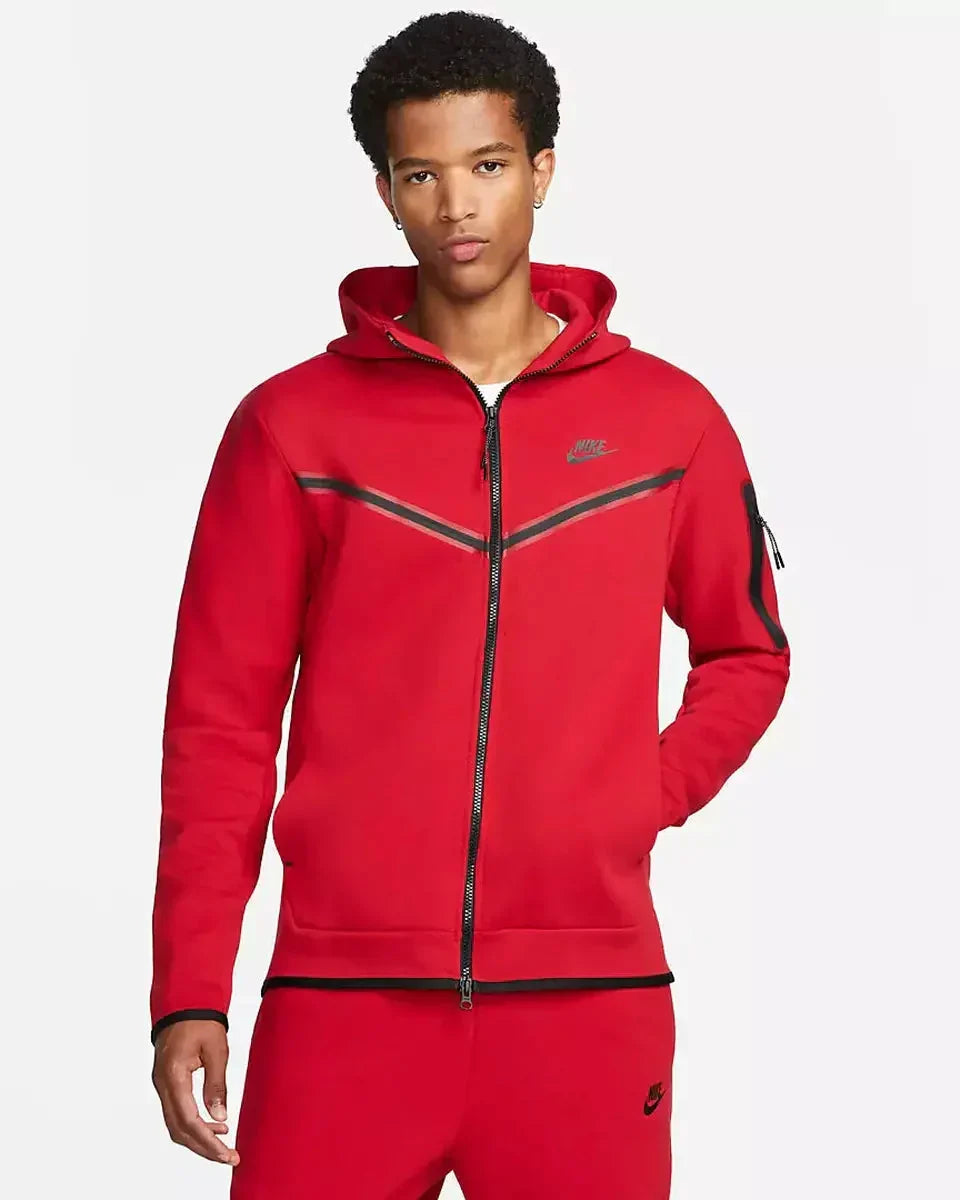 Nike Tech Fleece Tracksuit University Red — image 2
