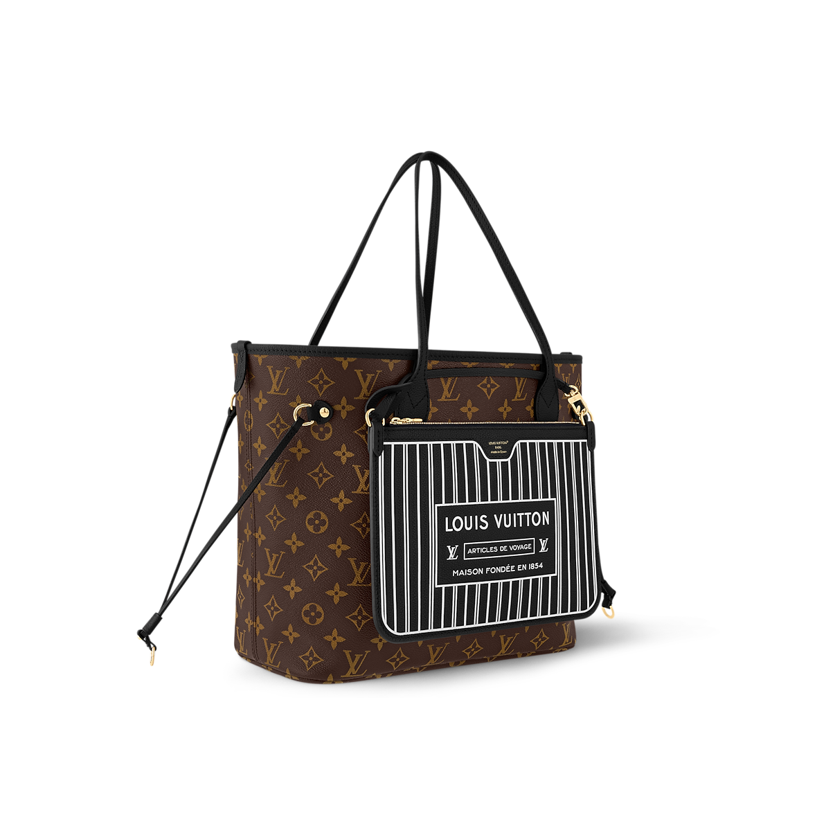Sac Neverfull Inside Out MM — vue 3