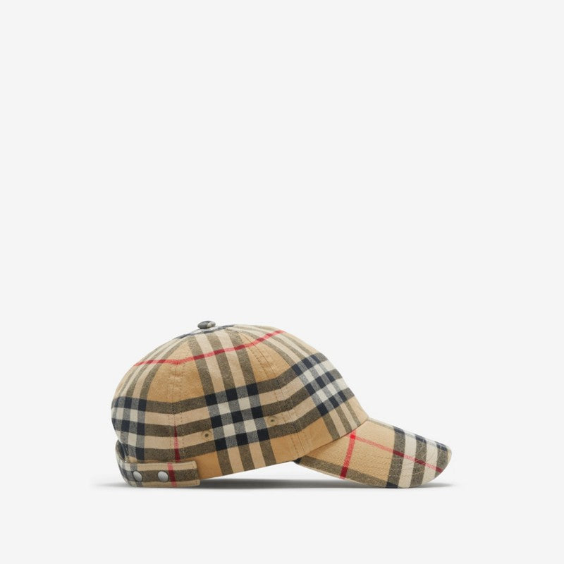 Casquette de baseball en coton mélangé Check — image 2
