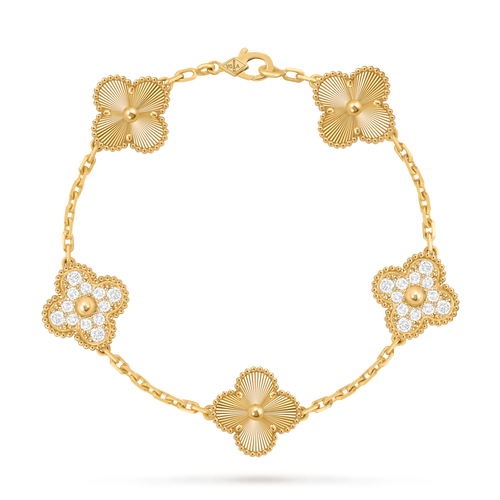 Van Cleef Vintage Alhambra 5 motifs Or jaune — image 1